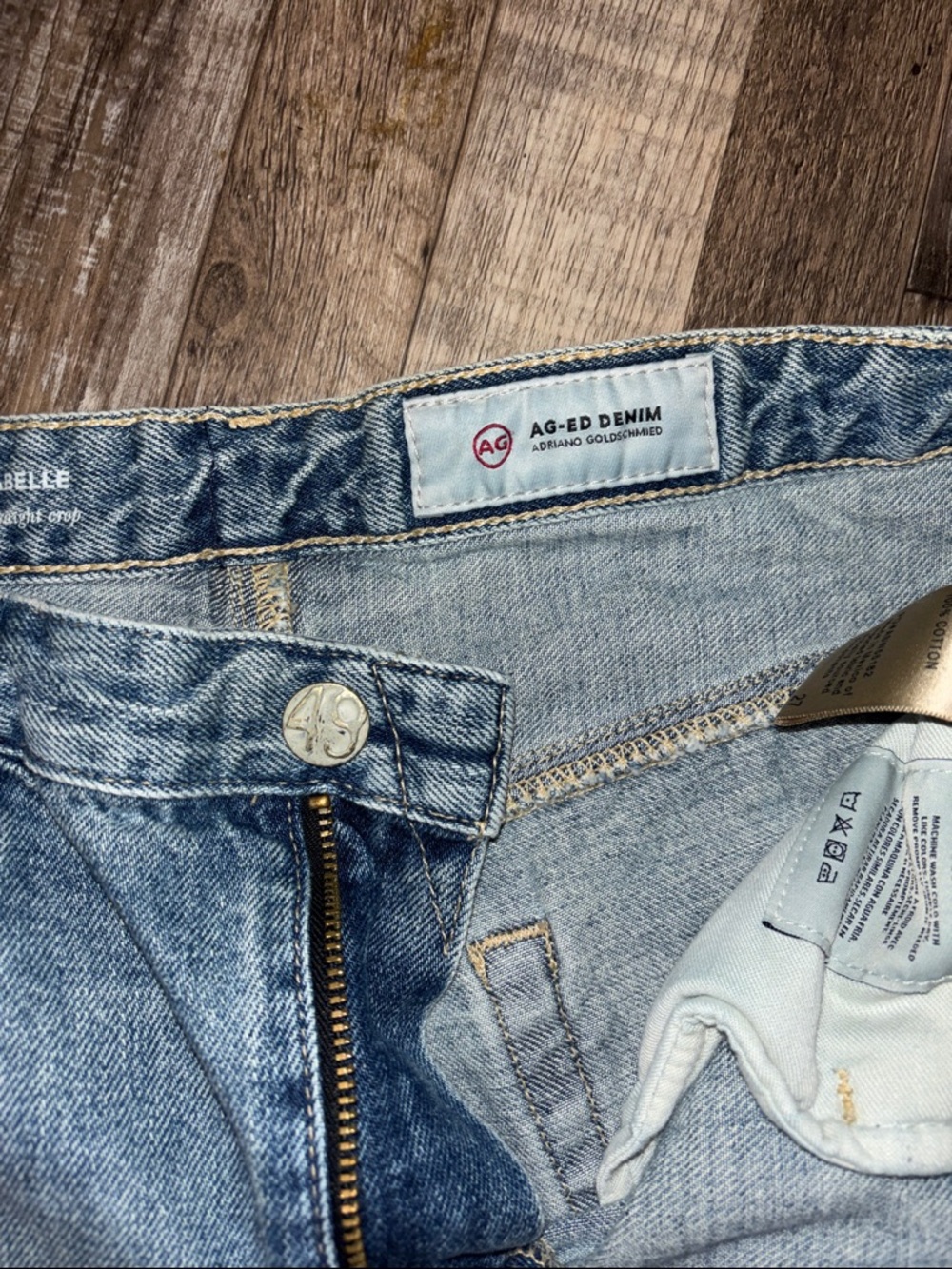 Ag Adriano Goldschmied Washed Blue Skinny Jeans